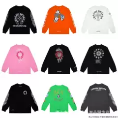 Dujia Version 24Ss New Ch Crowe Cross Horseshoe Sanskrit Long-Sleeved Men and Women Cross-Border Spot Wholesale