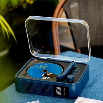 Cross-Border Retro Cd Player Rechargeable Portable Cd Album Player Two-Way Bluetooth USB Multi-Function All-In-One Cd