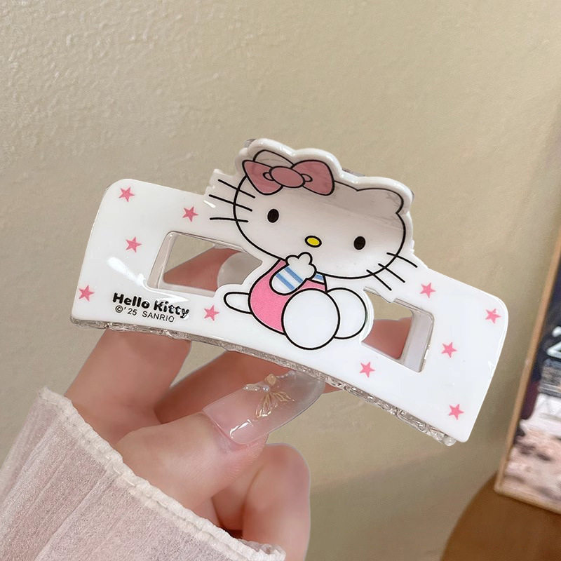卡通动物狗狗猫咪抓夹高颜值五角星后脑勺盘发鲨鱼夹可爱发饰网红