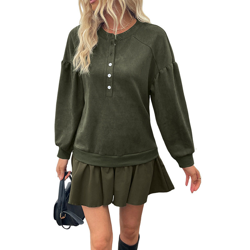Casual Vintage Long Sleeve Color Block Sweatshirt Dress Soft Fabric Sweet Style Comfortable Fit Perfect for Everyday