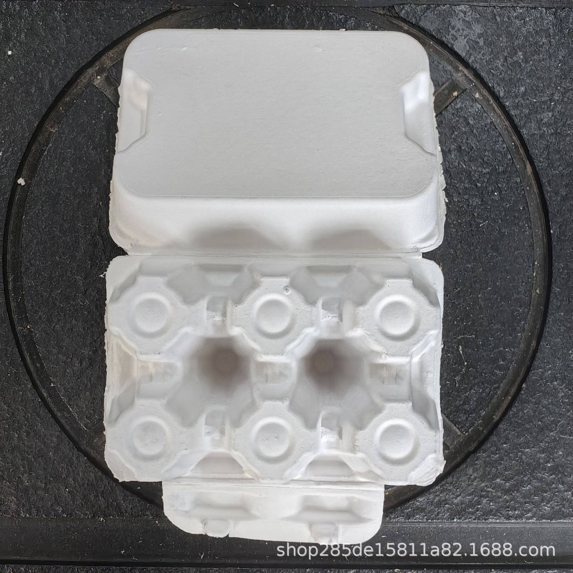 Environmentally Friendly Biodegradable Paper Pulp Molded Egg Boxes, Duck Egg and Goose Egg Boxes, Factory Direct Sales, 6-Piece Egg Container Paper Tray