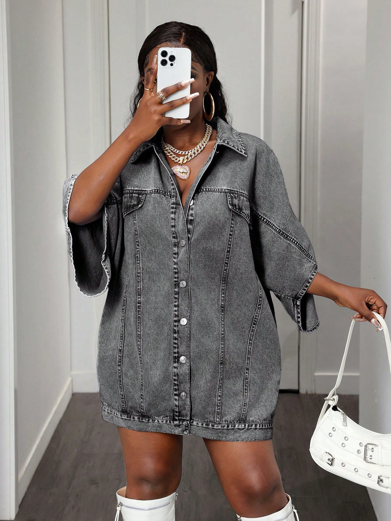 Womens Loose Denim Jacket Sleeveless Casual Street Style Perfect for Spring and Summer Wholesale Available