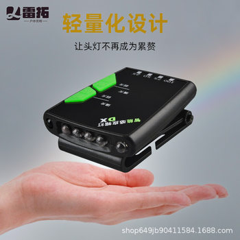 Led Head-Mounted Fishing Headlamp with Long Battery Life Lithium Battery Sensor Cap Clip Lamp USB Charging Model Special Strong Light for Night Fishing