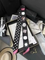 Puppy clover black pink
