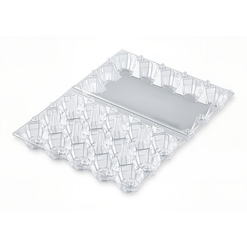 Transparent Plastic Egg Tray, Thickened, 15-Piece Egg Box, Shock-Proof and Drop-Proof, Disposable Egg Packaging Box