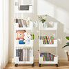 Movable bookshelf storage rack household floor simple bookcase multi-layer household trolley storage cabinet storage cabinet