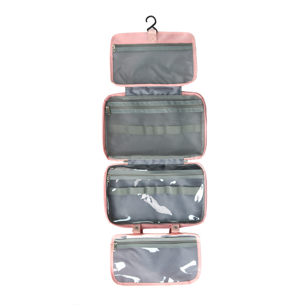 Cross-border Large Capacity Cosmetic Bag 40% Fold Dry and Wet Separable Portable Hanging Toiletries Storage Cosmetic Bag
