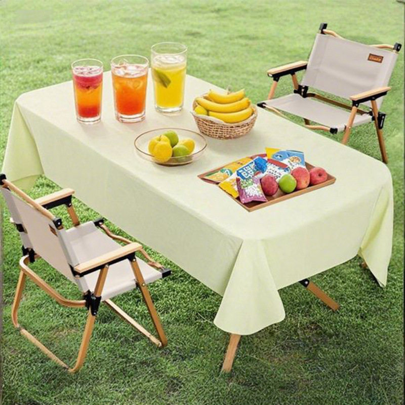 Disposable Tablecloth Outdoor Stone Cloth Camping Picnic Folding Trolley Table Mat Rectangular Thickeneded Tablecloth