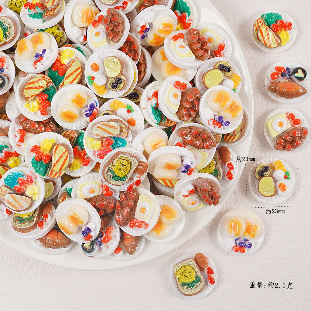 食玩小面包仿真微缩食玩小摆件树脂diy饰品配件便利店超市材料