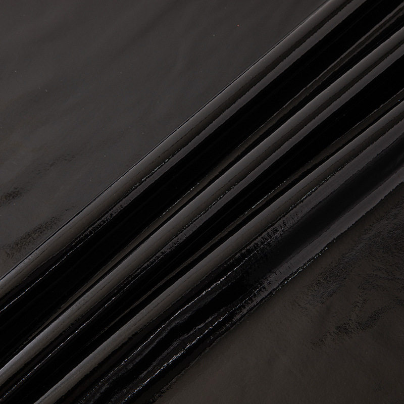 Patent Leather Knitted Flat Elastic Mirror Stretch Sexy Intimates Bodysuit Leather Pants Leather Pu Clothing Leather Fabric Elastic Mirror