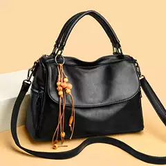 Women's Soft Retro Handbag, Crossbody Bag, Women's Shoulder Bag, 2025 New Fashion Boston Large Capacity Bag