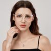 87302 Cross-Border European and American Best-Selling Anti-Blue Light Tr90 Square Glasses Frame Ins Trendy Fashion Optical Mirror Frame