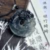 Ink Dragon and Phoenix Necklace Men and Women Safety Buckle Pendant Light Luxury High-grade All-match Collarbone Chain New Fashion Niche Jewelry