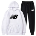 White-black label+black pants-white label
