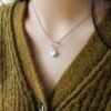 Japanese and Korean Summer Retro 925 Bang Bang Heart Necklace Female Ins Popular Ot Buckle Elegant Simple Clavicle Chain