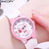 Snoopy Snoopy hot sale genuine goods children's cartoon watch girl Primary School student cute waterproof quartz watch Generation hair