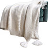 Nordic Style Sofa Blanket Office Nap Blanket Tassel Knitted Ball Wool Casual Air Conditioning Small Blanket
