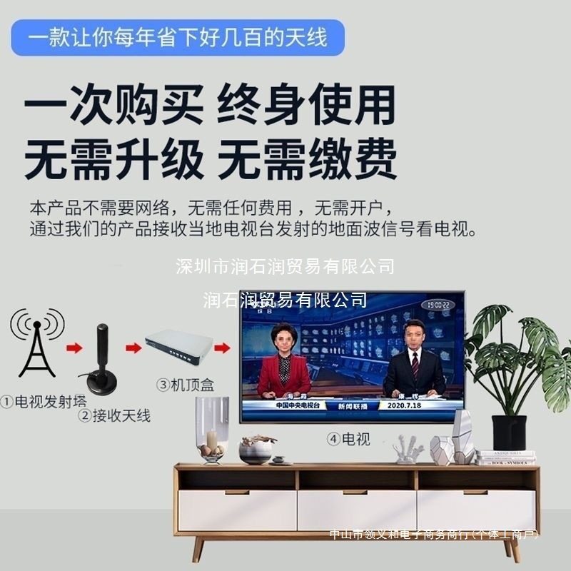 New Receiver Tv Set-Top Box Without Network for the Elderly to Watch Tv Terrestrial Wave Indoor Antenna Universal for Rural Areas