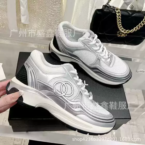 High Version Silver Horn King Xiaoxiang Style Mesh Sneakers 2023 New Breathable Fashionable Color Matching Versatile Dad Shoes