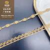 Gold lace spot clavicle chain jewelry DIY Lolita lace unilateral Gold Line bar code small flower accessories