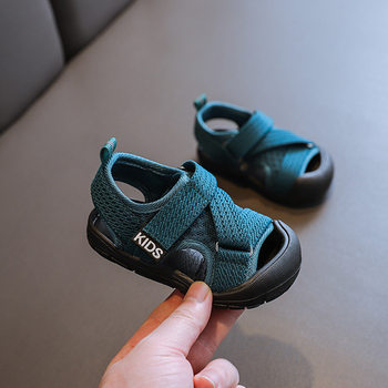 Boys Sandals 2023 Summer New Infant Toddler Shoes Soft Sole Anti-Slip Girls' Shoes Mesh Shoes Children's Sandals