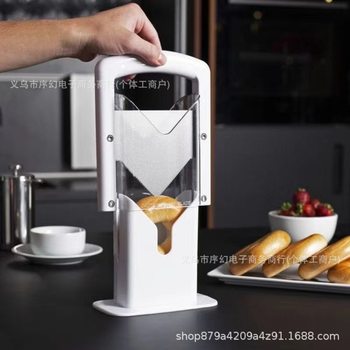 Cross-Border Bagel Slicer Baking Mold Bread Cutter Rack Bagelguillotineslicerh