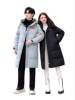 Wang Yibo's Same Style Duck Mid-Length down Jacket for Men and Women Couples 2025 Winter New Hooded Warm Jacket