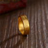 Ancient Style Golden Color Xiangyun Light Luxury High-end Ring Finger Ring Fashionable Couple's Ring Simple Ring