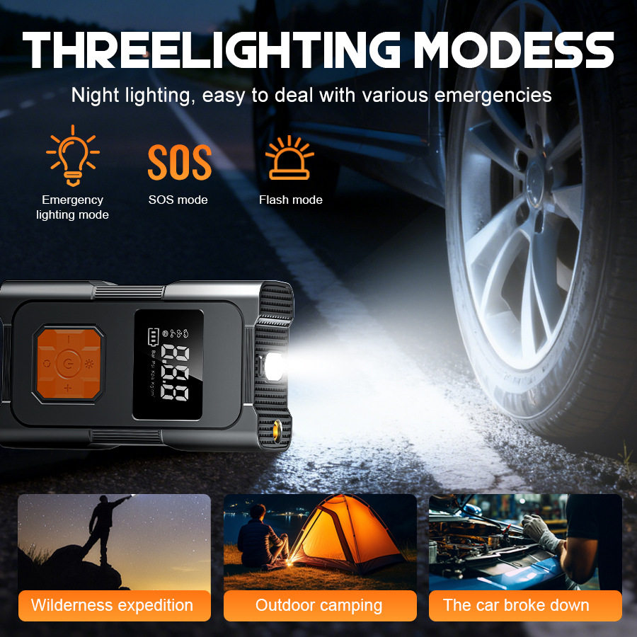 Car Air Pump Portable Wireless Car Air Pump Multifunctional Intelligent Wireless Digital Display Tire Pump