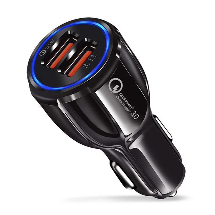 6A fast charging high current car car one drag two flash cigarette lighter plug multi-function usb car charger