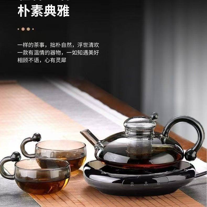[Authentic] Small Electric Ceramic Stove Ultra-Thin Mini Household Retro Heating Water Boiling Intelligent Insulation Cooking Glass Tea Stove