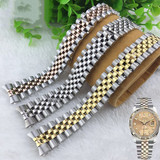 Аксессуары для часов Rolex стальной ремешок из цельной дуги с пятью бусинами, металлическая цепочка для часов 13 17 20 21 мм
