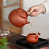 Chaozhou Side-Handle Pot, Large Capacity Red Clay Sand Kettle, Suitable for Electric or Open Flame Use, for Home Tea Brewing and Water Boiling