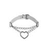 Cross-border European and American Harajuku Heart Collar Necklace Fashion Trend Leather Love Necklace Necklace Necklace Necklace Jewelry
