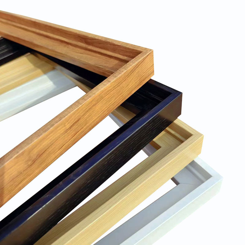 Wholesale oil painting frame mounting frame outer frame decorative mounting frame L-type thin edge picture frame mounting-free frame digital oil painting outer frame