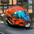 Orange Knight with colorful blue