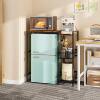 Microwave Oven Rack Kitchen Household Desktop Stainless Steel Oven Rack Rice Cooker Placement Rack Countertop Storage Rack