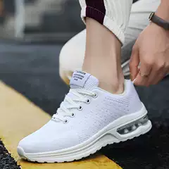 Plus Size Men's Athletic Casual Flyknit Breathable Lightweight Running Shoes Air Cushion Couple Shoes