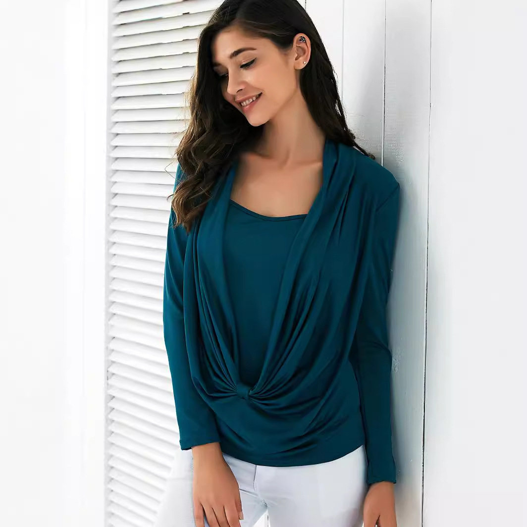 Womens Slim Fit Long Sleeve T Shirt Plus Size Trendy Design Comfortable Fabric Autumn Wear Wholesale Available