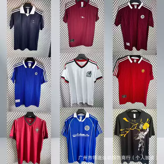 Football Fan Short-Sleeved 2627 Season Retro Cultural Shirt Spain Chelsea Arsenal Liverpool Oasis