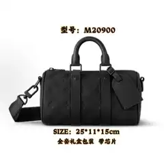 2025 New Men's Crossbody Bag First Layer Cowhide Pillow Bag Embossed Shoulder Bag Roller Bag Cylindrical Bag Crossbody Bag