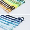 Factory Spot Colorful 8mm Single Layer Flat Shoe Rope Sports Flat Shoelace Hat Windproof Flat Strap Polyester Flat Rope