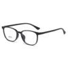2025 New Ultra-Light Gradient Purple Tr90 Glasses Square Plain Lenses Can Be Fitted with Prescription Glasses Frames