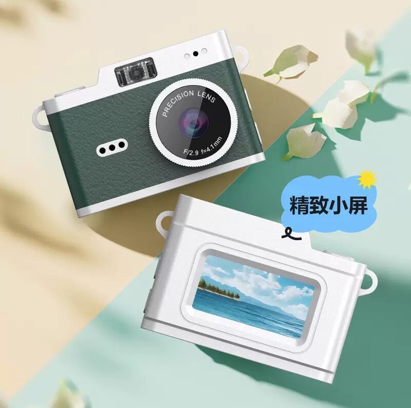 Cross-Border Thumb Camera Student Party Digital Camera Small Retro Cmos High-Definition Entry-Level Mini Cross-Border Thumb