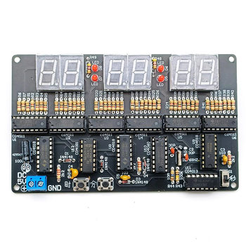 Electronic Clock DIY Kit Parts 6-position Digital Clock Teaching Training Welding Production DIY DC4.5V-5.5V