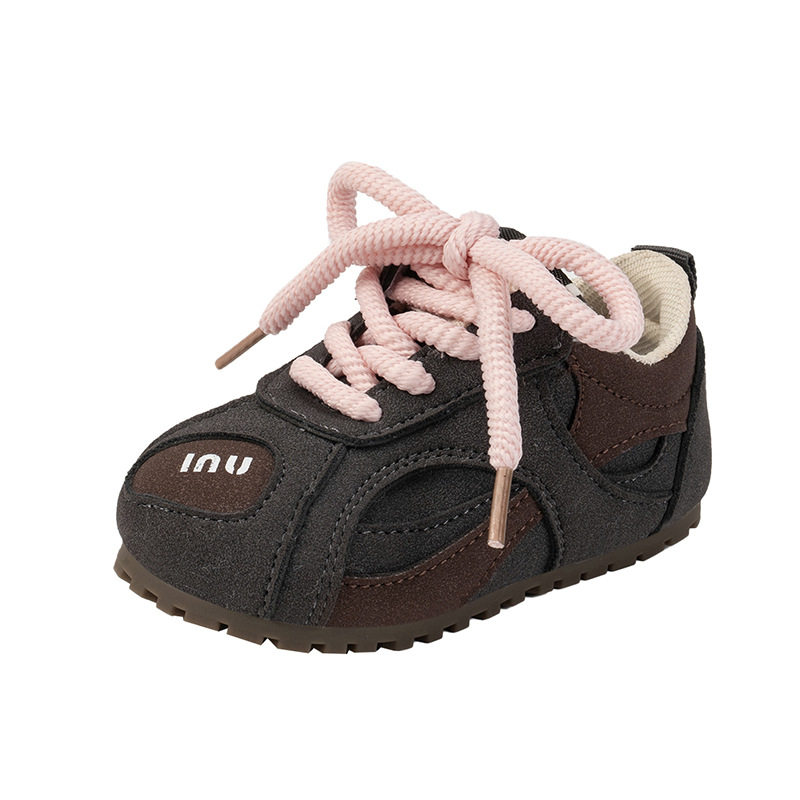 Korean Kidsren's Toddler Sports Shoes for Kidsren 2025 Spring & Fall New Soft-Soled Male and Female Baby Casual Moral Training Shoes