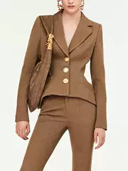 European and American Style Commuter Fashion Small Blazer 2026 Summer New Niche Design Women's Formal Suit Jacket