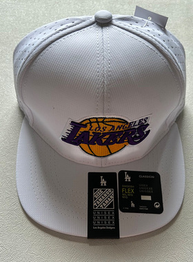 新款NBA帽子湖人队速干平舌潮人平檐帽棒球帽可调节平沿帽