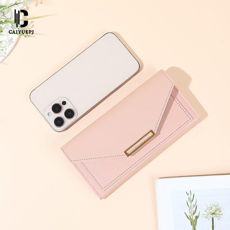 Wallet Cross-Border New Style Female Korean Style Trendy Personality Long Small Fresh Multi-Functional Buckle Japanese and Korean Retro Thin Coin Purse