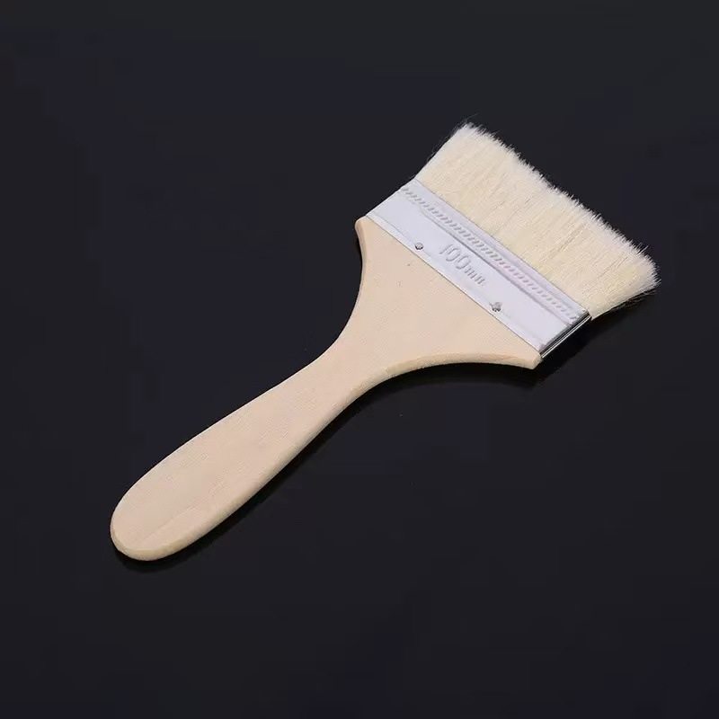 Food-Grade Wool Brush Barbecue Oil Brush Kitchen Pancake Brush Oil Sauce Supplies Tools Household Baking High Temperature Resistant Small